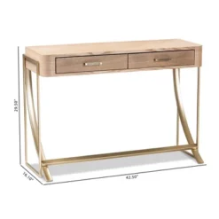 Lafoy Natural Finished Wood And Finished 2 Drawer Console Table Brown - Baxton Studio -Urban Dwell Gear Outlet Store GUEST 307512a6 2a7f 4010 b877 766add973cf0