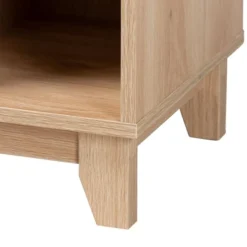 Elsbeth Wood And Natural Rattan 3 Door Sideboard Light Brown/Natural Brown - Baxton Studio -Urban Dwell Gear Outlet Store GUEST 30b78bc1 689c 4444 a13a 10d57027d0c2