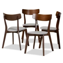 Set Of 4 Iora Upholstered Wood Dining Chairs - Baxton Studio -Urban Dwell Gear Outlet Store GUEST 3153b9ec f58d 4aa9 a7d8 4332022ab90f