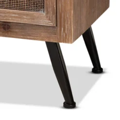 Calida Wood And Rattan 3 Drawer Storage Cabinet Brown - Baxton Studio -Urban Dwell Gear Outlet Store GUEST 33389360 20f4 497a 9dfe 9c7dd4f225e5
