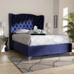 Hanne Bed Navy Blue - Baxton Studio 13 Hanne Bed Navy Blue - Baxton Studio -Urban Dwell Gear Outlet Store GUEST 336b5012 9d96 4b7d a0df c7a2536c8c9b