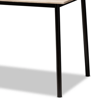 5pc Honore Mid Century Modern Light Wood Finished Matte Frame Dining Set Light Brown - Baxton Studio 3 5pc Honore Mid Century Modern Light Wood Finished Matte Frame Dining Set Light Brown - Baxton Studio - Image 3