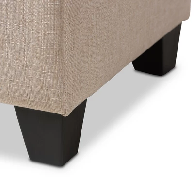 Michaela Modern And Contemporary Fabric Upholstered Storage Ottoman - Baxton Studio 6 Michaela Modern And Contemporary Fabric Upholstered Storage Ottoman - Baxton Studio - Image 6