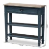 Dauphine Spruce Finished Wood Accent Console Table Blue - Baxton Studio