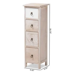 Seanna Wood 4 Drawer Storage Unit Light Brown - Baxton Studio -Urban Dwell Gear Outlet Store GUEST 345df54d 9248 4618 9527 2e9ce47f667c