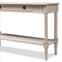 Ariella Whitewashed 1 Drawer Console Table White - Baxton Studio -Urban Dwell Gear Outlet Store GUEST 34e7c00d dba8 4278 b2b8 806836bd4c33
