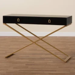Madan Wood And Metal 2 Drawer Console Table Black/Gold - Baxton Studio 16 Madan Wood And Metal 2 Drawer Console Table Black/Gold - Baxton Studio -Urban Dwell Gear Outlet Store GUEST 354d8ce2 e279 440f 9d17 0f3d026d6d4f