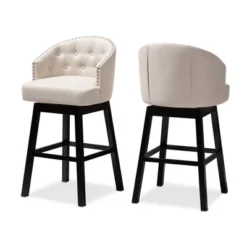 Set Of 2 Theron Swivel Barstools - Baxton Studio 15 Set Of 2 Theron Swivel Barstools - Baxton Studio -Urban Dwell Gear Outlet Store GUEST 35bbe736 c5fa 408a a3a9 2e8e6c8eb6a9