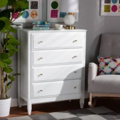 4 Drawer Naomi Wood Bedroom Chest White/Gold - Baxton Studio 12 4 Drawer Naomi Wood Bedroom Chest White/Gold - Baxton Studio -Urban Dwell Gear Outlet Store GUEST 3bd7daa3 4287 4747 8425 1befae4ba6be