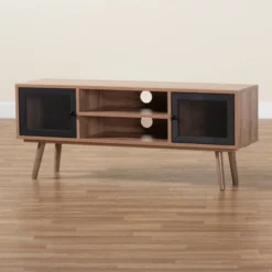 Yuna Natural Wood And Metal 2 Door TV Stand For TVs Up To 40" Brown/Black - Baxton Studio 17 Yuna Natural Wood And Metal 2 Door TV Stand For TVs Up To 40" Brown/Black - Baxton Studio -Urban Dwell Gear Outlet Store GUEST 3c3a84ad d6f8 448f 9fa2 52e7d18710f7