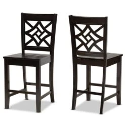 2pc Nicolette Wood Counter Height Barstools - Baxton Studio -Urban Dwell Gear Outlet Store GUEST 3c553d94 468c 4d7a 8197 1634584438fb
