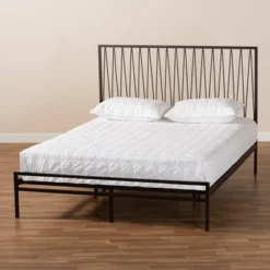 Jeanette Metal Platform Bed Black - Baxton Studio -Urban Dwell Gear Outlet Store GUEST 3c5d1d10 e0f2 4800 80ab 9ab42c7ed9ee