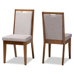2pc Octavia Wood Dining Chair Set - Baxton Studio -Urban Dwell Gear Outlet Store GUEST 3cbe7c2c 052c 4ab1 93eb 0a7d9bd6f99d