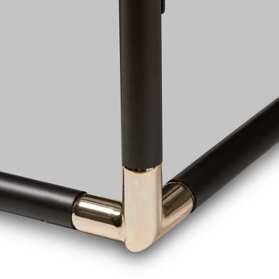 Queen Eva Vintage Industrial Finished Metal Canopy Bed Black - Baxton Studio 3 Queen Eva Vintage Industrial Finished Metal Canopy Bed Black - Baxton Studio - Image 3