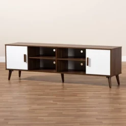 Quinn 2 Door Wood TV Stand For TVs Up To 75" Walnut/White - Baxton Studio 14 Quinn 2 Door Wood TV Stand For TVs Up To 75" Walnut/White - Baxton Studio -Urban Dwell Gear Outlet Store GUEST 3deba8a2 e3a6 440d a19a 02cc3996fddc