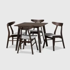 5pc Britte Fabric Upholstered Wood Dining Set - Baxton Studio 19 5pc Britte Fabric Upholstered Wood Dining Set - Baxton Studio -Urban Dwell Gear Outlet Store GUEST 3f569002 a20e 4beb 9625 f4bccc27c5b2