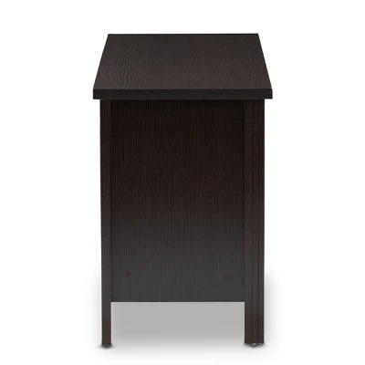Marley Modern And Contemporary Finished TV Stand For TVs Up To 47" Dark Brown - Baxton Studio 3 Marley Modern And Contemporary Finished TV Stand For TVs Up To 47" Dark Brown - Baxton Studio - Image 3