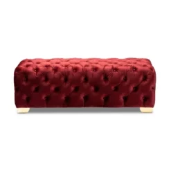 Avara Velvet Button Tufted Bench Ottoman - Baxton Studio 14 Avara Velvet Button Tufted Bench Ottoman - Baxton Studio -Urban Dwell Gear Outlet Store GUEST 3f883d62 ca41 415f 9026 9c84779f8660