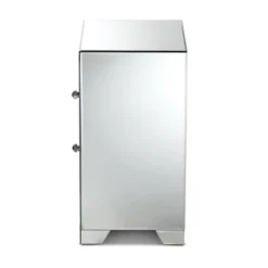 Baxton Studio Mina Mirrored 2 Drawer Nightstand Bedside Table Silver - BaxtonStudio -Urban Dwell Gear Outlet Store GUEST 3fcea1fa 049f 4a09 86cf d426823d4b1c