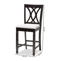 2pc Reneau Finished Wood Counter Height Pub Chairs - Baxton Studio -Urban Dwell Gear Outlet Store GUEST 3ffb4160 4a15 4682 91c2 f15ff43e3fd8
