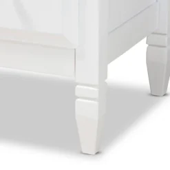 3 Drawer Naomi Wood Bedroom Chest White/Gold - Baxton Studio -Urban Dwell Gear Outlet Store GUEST 40194bbb b020 4f04 861b 9db050c74b71
