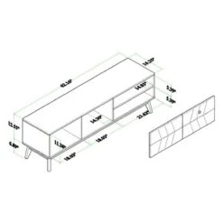 Hartman Wood TV Stand For TVs Up To 60" Walnut Brown - Baxton Studio -Urban Dwell Gear Outlet Store GUEST 41b19088 fffb 44a4 9ee4 af1306822364
