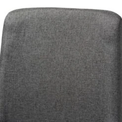 Set Of 4 Pernille Fabric Upholstered Walnut Finished Dining Chairs Gray/Walnut - Baxton Studio