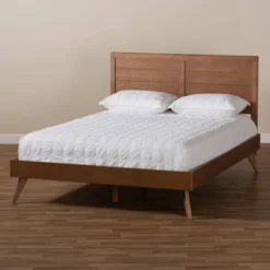 Artemis Walnut Finished Wood Platform Bed Brown - Baxton Studio -Urban Dwell Gear Outlet Store GUEST 4271f253 cb75 4415 b660 a927d8164fc2