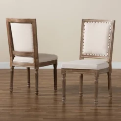 Set Of 2 Louane Fabric Upholstered And Wood Dining Chairs - Baxton Studio 18 Set Of 2 Louane Fabric Upholstered And Wood Dining Chairs - Baxton Studio -Urban Dwell Gear Outlet Store GUEST 42cd93d2 fefa 40ba 8fb6 458712f690ce