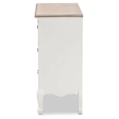 Amalie 4 Drawer Accent Dresser White/Oak - Baxton Studio -Urban Dwell Gear Outlet Store GUEST 432ed71a a27a 46cf 9d8e 25df9377f95b