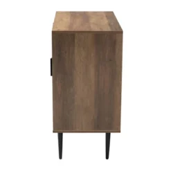 Carter Wood And Metal 2 Door Sideboard Dining Cabinet Walnut Brown/Black - Baxton Studio -Urban Dwell Gear Outlet Store GUEST 4331162f 36cd 48ba a447 a188e7258157