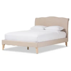 Fannie French Classic Modern Style Linen Fabric Platform Bed - Full - Baxton Studio -Urban Dwell Gear Outlet Store GUEST 43c9be01 7845 48ae a2a3 4534f736698c