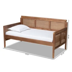 Twin Toveli Wood Daybed Ash Walnut - Baxton Studio -Urban Dwell Gear Outlet Store GUEST 43e0c53d 7834 4ee3 9e5b f53d11fae47e