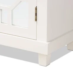 Carlena Wood And Mirrored Glass 2 Door Sideboard White - Baxton Studio -Urban Dwell Gear Outlet Store GUEST 445af517 a01d 4a90 9de0 54bee008715d