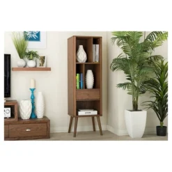 Ellingham Mid-century Retro Modern Sideboard Storage Cabinet Bookcase Organizer - Walnut - Baxton Studio -Urban Dwell Gear Outlet Store GUEST 46d5988d 8bc9 48d0 8f4e 08b525336f30