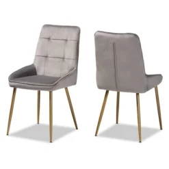 2pc Gavino Metal Dining Chair Set - Baxton Studio -Urban Dwell Gear Outlet Store GUEST 47c84f9d dc69 4f97 be29 7982e3f8d265