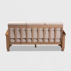 Charlotte Fabric Upholstered Wood 3 Seater Sofa Taupe/Brown - Baxton Studio -Urban Dwell Gear Outlet Store GUEST 4927150c 676a 4b8a a848 5d52bb24b7d1