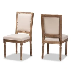 Set Of 2 Louane Fabric Upholstered And Wood Dining Chairs - Baxton Studio 13 Set Of 2 Louane Fabric Upholstered And Wood Dining Chairs - Baxton Studio -Urban Dwell Gear Outlet Store GUEST 49405b9e e893 48da 99cb e9f91a165730