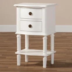 Audrey Finished 2 Drawer Nightstand White - Baxton Studio -Urban Dwell Gear Outlet Store GUEST 4985f928 86ff 4855 bdc2 1d9946a085c7