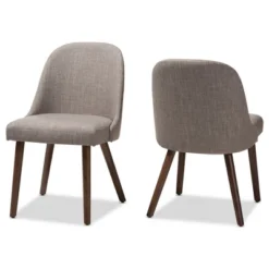 Set Of 2 Cody Mid Century Modern Walnut Finished Wood Fabric Upholstered Dining Chair - Baxton Studio -Urban Dwell Gear Outlet Store GUEST 4adfa141 cfa2 4029 9eb3 f528692a942d