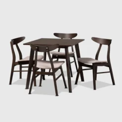 5pc Britte Fabric Upholstered Wood Dining Set - Baxton Studio 17 5pc Britte Fabric Upholstered Wood Dining Set - Baxton Studio -Urban Dwell Gear Outlet Store GUEST 4bd3d41f df6e 43cc a1fe 3ee1c4cc772b