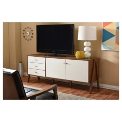 Harlow Mid-century Modern Scandinavian Style Wood Sideboard Storage Cabinet - Walnut/White - Baxton Studio 7 Harlow Mid-century Modern Scandinavian Style Wood Sideboard Storage Cabinet - Walnut/White - Baxton Studio -Urban Dwell Gear Outlet Store GUEST 4c9a2cc4 0325 4082 a27e 36f985b6c42b