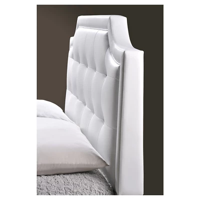King Carlotta Modern Bed With Upholstered Headboard - Baxton Studio 2 King Carlotta Modern Bed With Upholstered Headboard - Baxton Studio - Image 2