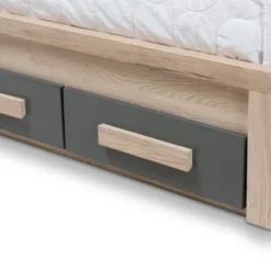 Twin Pandora Modern And Contemporary Two Tone 2 Drawer Size Storage Platform Bed Dark Gray/Natural - Baxton Studio 17 Twin Pandora Modern And Contemporary Two Tone 2 Drawer Size Storage Platform Bed Dark Gray/Natural - Baxton Studio -Urban Dwell Gear Outlet Store GUEST 4d7d2423 1db5 4472 9558 9fb0118d0000