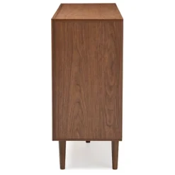 Harlow Mid-Century Modern Scandinavian Style Wood 6 Drawer Storage Dresser White/Walnut - Baxton Studio -Urban Dwell Gear Outlet Store GUEST 4efd7cae 600e 4c83 9c8c 845959556477