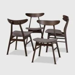 Set Of 4 Britte Fabric Upholstered Wood Dining Chairs - Baxton Studio 12 Set Of 4 Britte Fabric Upholstered Wood Dining Chairs - Baxton Studio -Urban Dwell Gear Outlet Store GUEST 4f6f5b57 0f68 43c2 99ed df3a7cbae295