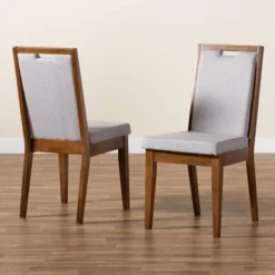 2pc Octavia Wood Dining Chair Set - Baxton Studio -Urban Dwell Gear Outlet Store GUEST 4fbc4428 e334 48fe 86ff 84e4cc3603f9