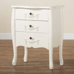 Eliya Wood 3 Drawer Storage Cabinet White - Baxton Studio -Urban Dwell Gear Outlet Store GUEST 515a640a 41c0 4116 8c04 0592c132987e