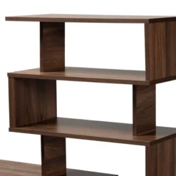 Foster Wood Storage Desk With Shelves Walnut/Brown - Baxton Studio -Urban Dwell Gear Outlet Store GUEST 519e1296 786e 423d 8f08 454e7f8b71c7