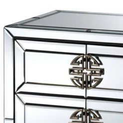 Laken 3 Drawers Mirrored Nightstand - Baxton Studio 9 Laken 3 Drawers Mirrored Nightstand - Baxton Studio -Urban Dwell Gear Outlet Store GUEST 524c124a 3e7e 4587 937f eca637653421